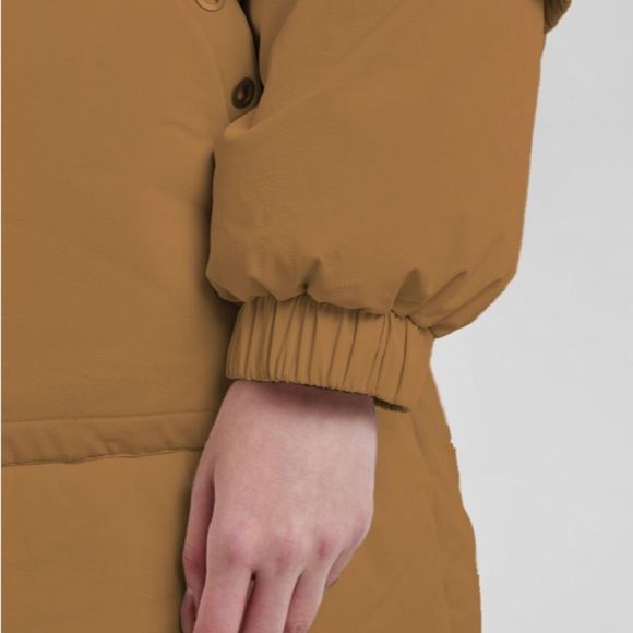 LIT Luxury Hooded Down Jacket with Drawstring Hem - Picture 5 of 8